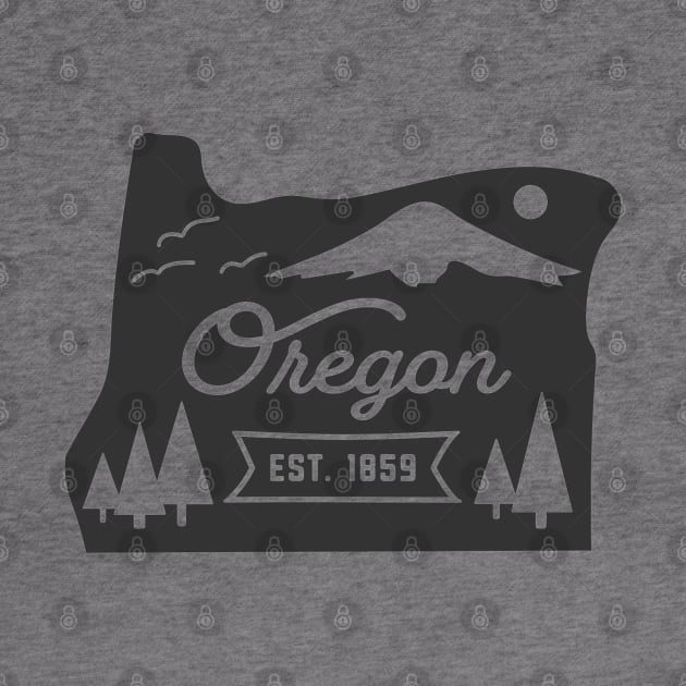 State of Oregon Graphic Tee by MN Favorites